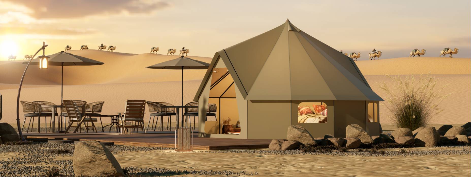 茄子河区露营酒店帐篷产品